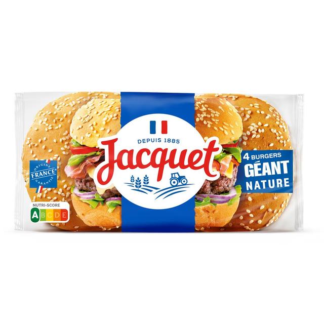 3029330801900 - Jacquet - Pain Burger Géant Nature