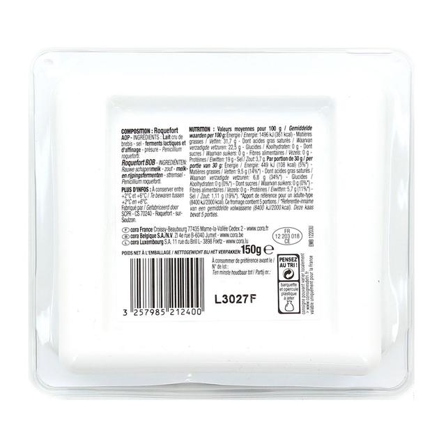 3257985212400 - Cora - Roquefort AOP tranche