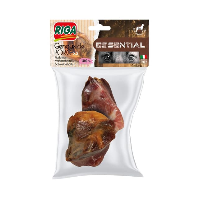 3166780062700 - Riga Essential - 2 Genoux de Porc- Friandise Récompense pour chien