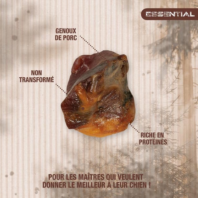 3166780062700 - Riga Essential - 2 Genoux de Porc- Friandise Récompense pour chien