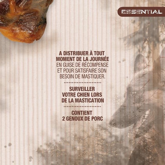 3166780062700 - Riga Essential - 2 Genoux de Porc- Friandise Récompense pour chien