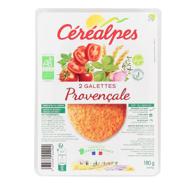 3472331042900 - Céréalpes - Galettes Végétales Provençale Bio