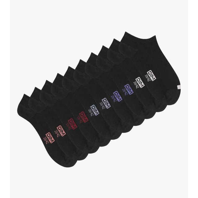3610863203400 - Dim - Soquette courte Femme Noir x5