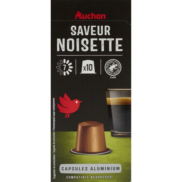 3245678093900 - Auchan - Capsules de café saveur noisette