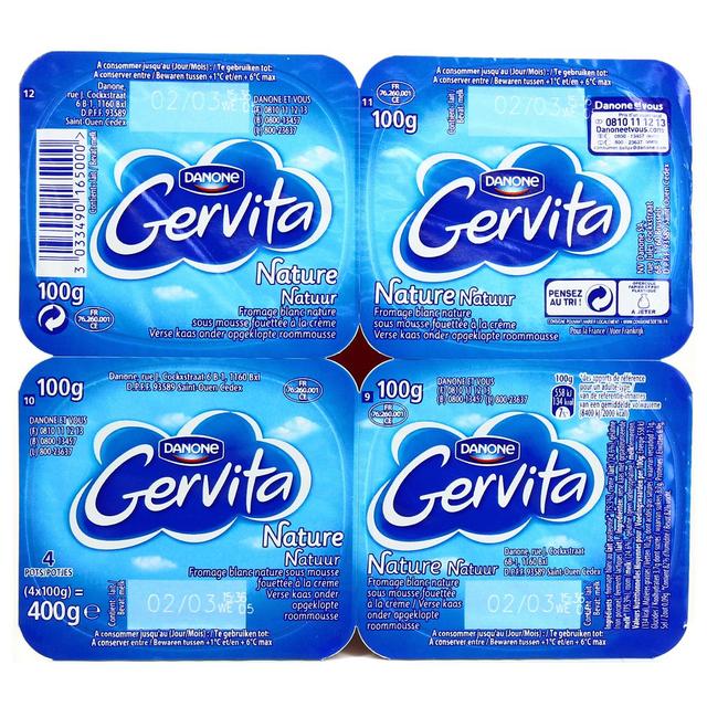 3033490165000 - Gervita - Fromage blanc mousse nature