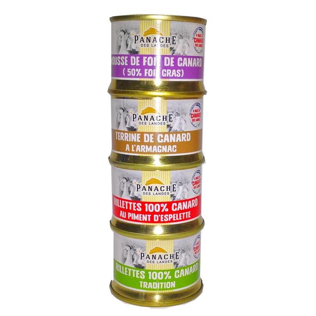 3356650006600 - Panache Des Landes - 4 Terrines de Canard