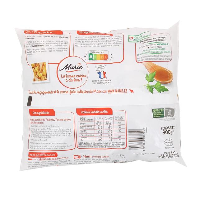 3248833086700 - Marie - Poulet rôti et pommes de terre fondantes avec du jus et une pointe de persil