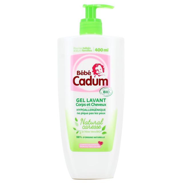 3600550976700 - Bébé Cadum - Gel lavant corps et cheveux à l'aloé vera Bio natural caresse Ecocert