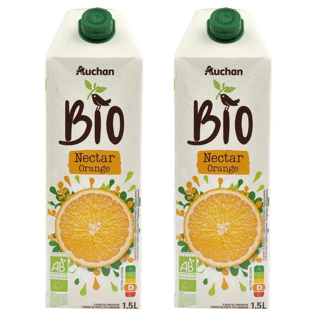 2050000407000 - Auchan BIO - Nectar d'orange bio
