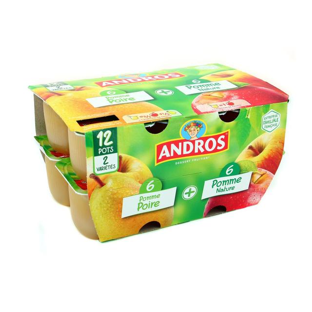 3045320527100 - Andros - Compote pomme nature et pomme poire