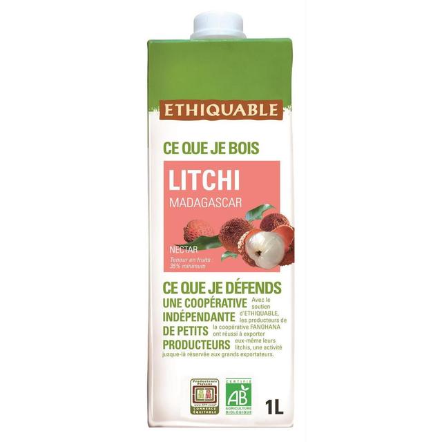 3760278867800 - Ethiquable - Commerce Equitable - Nectar de Litchi Bio de Madagascar