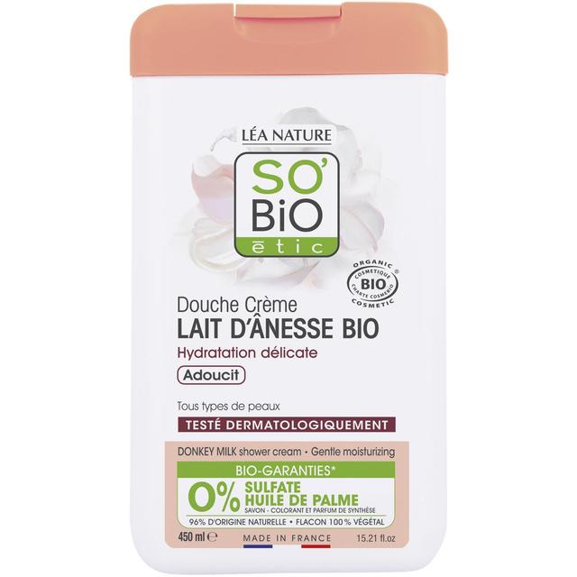3517360018400 - SO'BIO ETIC - Crème de douche Lait d'ânesse bio