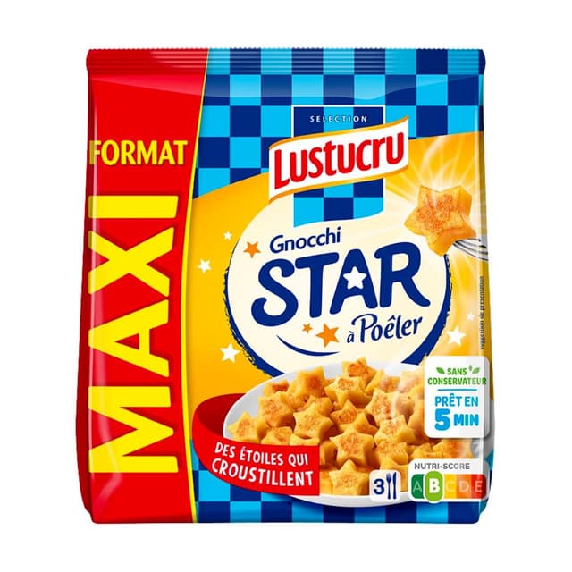 3240931549200 - Lustucru - Gnocchi star à poêler