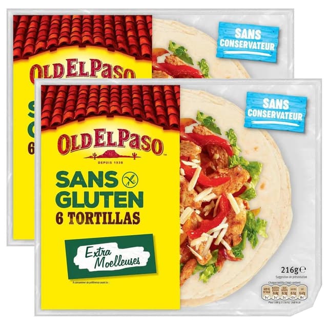 2050000419300 - Old el Paso - 6 galettes Tortillas tapioca maïs et quinoa sans Gluten