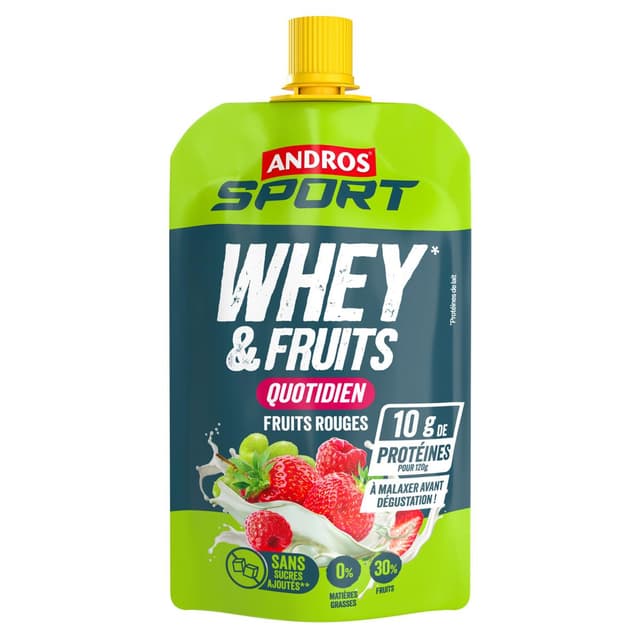 3608580199700 - Andros - Gourdes whey et fruit rouge proteinées