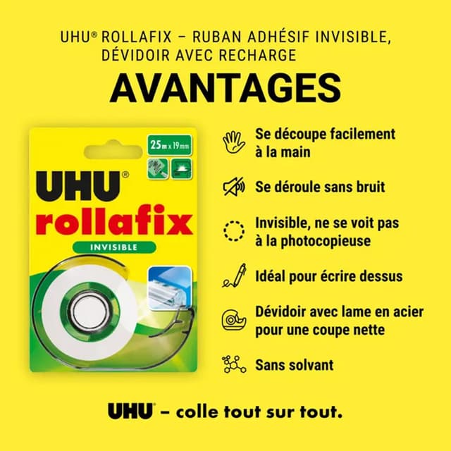 4026700369700 - Uhu - Dévidoir et ruban adhésif invisible