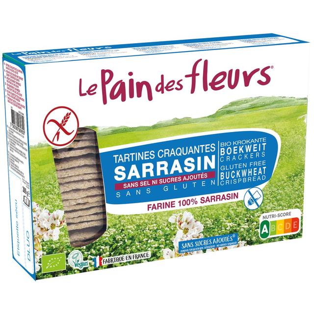 3380380089800 - Le pain des fleurs - Tartine Sarrasin sans sel bio