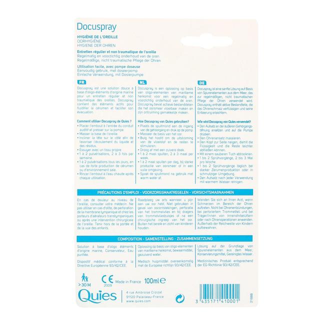 3435171410001 - Quies - Spray auriculaire