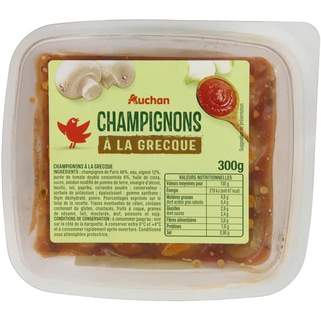 3596710460601 - Auchan - Champignons à la Grecque