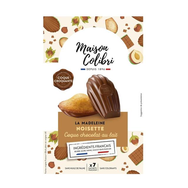 3700157500701 - Maison Colibri - Madeleine noisette chocolat au lait x7