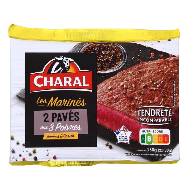 3181232180801 - Charal - Pavés de Boeuf Marinés aux 3 Poivres