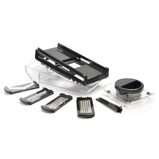 3485990210801 - Mastrad - Mandoline v avec reservoir - noir