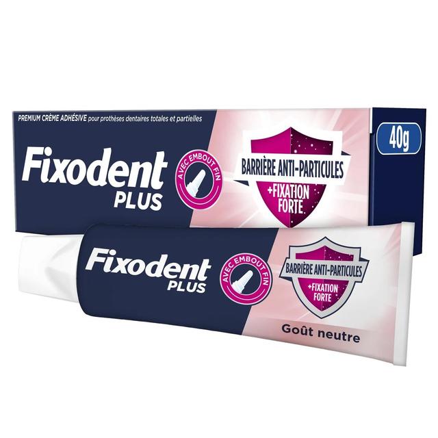 8700216620901 - Fixodent - Crème Adhésive pour Prothèses Barrière Anti-Particules + Fixation Forte