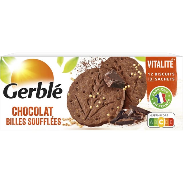 3175681121201 - Gerblé Vitalité - 12 Biscuits Quinoa Cacao