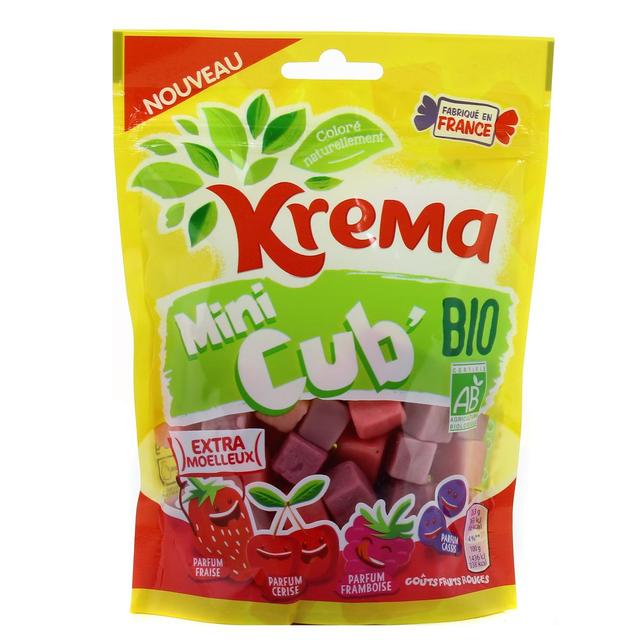 3664346311601 - Krema - Bonbons mini cub fruits rouges bio sans gélatine