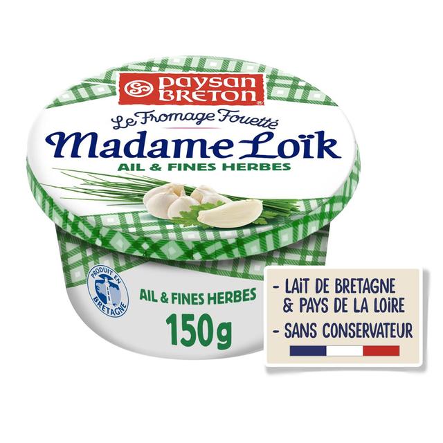 3412290071801 - Paysan Breton - Fromage Fouetté Madame Loik Ail et fines herbes