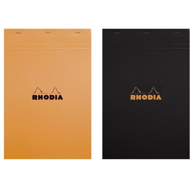 3037920182001 - Rhodia - Un Bloc-notes A4 21x29,7 cm petits carreaux N°18
