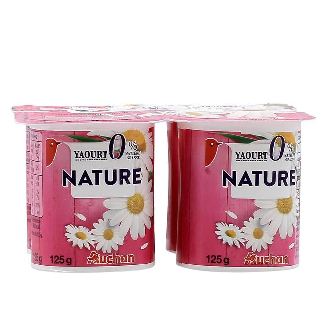3254560303201 - Auchan - Yaourt nature 0%