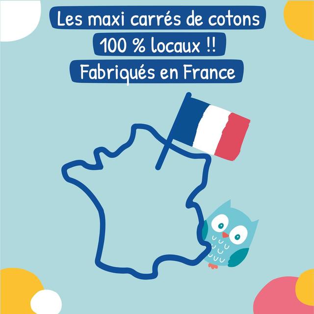 3760001763201 - Carryboo - Maxi-Carrés de Coton 100% Bio