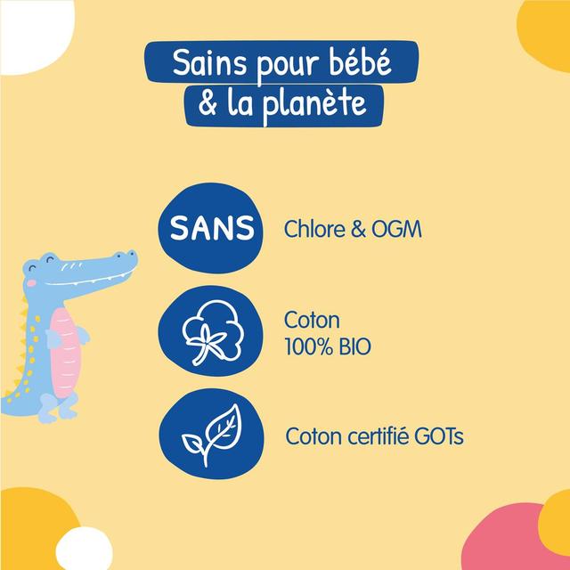 3760001763201 - Carryboo - Maxi-Carrés de Coton 100% Bio