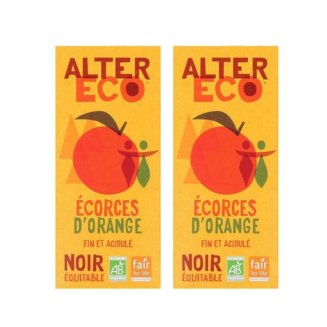 2050000393501 - Alter Eco - Commerce Equitable - Chocolat noir écorces d'orange 60% Cacao Bio du Pérou