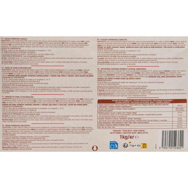 3596710543601 - Auchan - Hachis parmentier