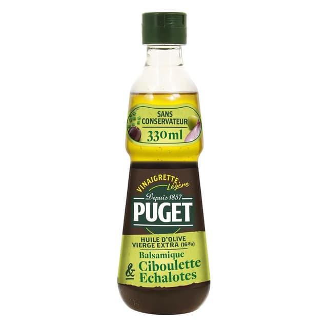 3265479724001 - Puget - Vinaigrette légère huile d'olive vinaigre balsamique ciboulette échalotes