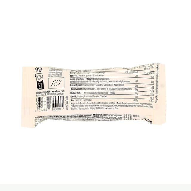 4255582815801 - Koro - Bouchées protéinées cacahuètes et chocolat noir bio