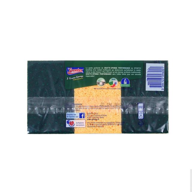 3384123096001 - Spontex - Éponges grattantes performance