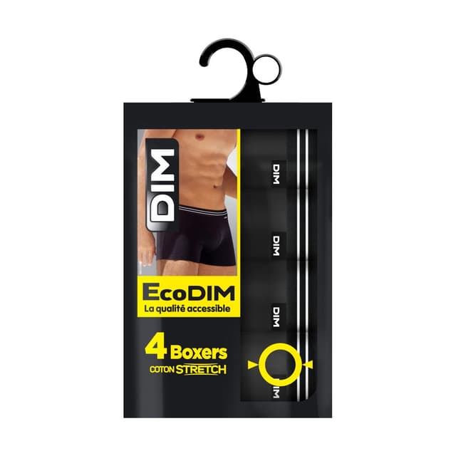 3610860656001 - Dim - Boxers Noirs Ecodim x4