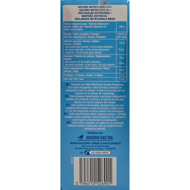 3596710526901 - Auchan - Biscottes au froment