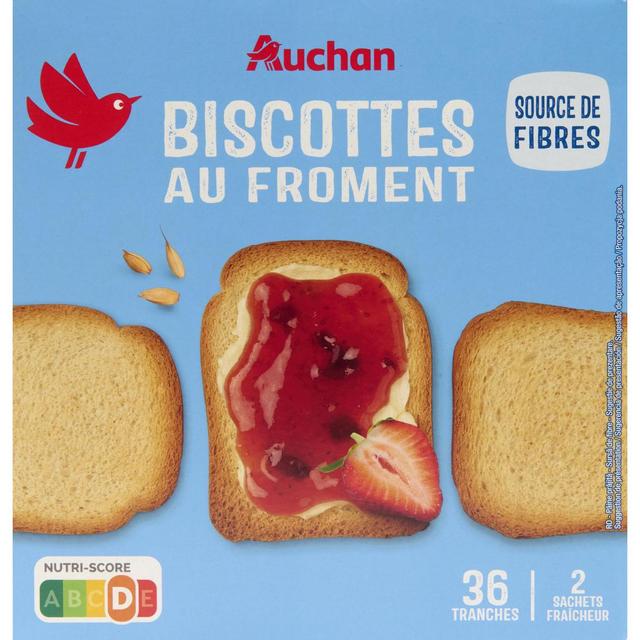 3596710526901 - Auchan - Biscottes au froment
