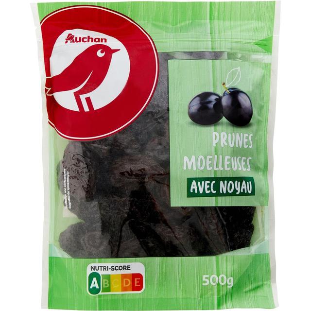 8435177057601 - Auchan - Prunes Moelleuses Entières avec Noyau