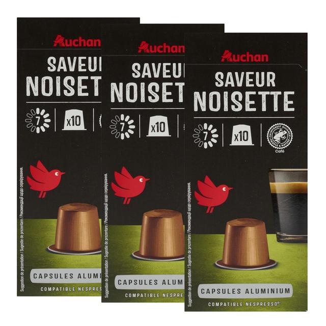 2050000407901 - Auchan - Capsules de café saveur noisette
