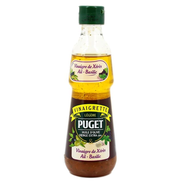 3265472088001 - Puget - Vinaigrette légère huile d'olive vierge extra & vinaigre de Xérès, ail, basilic