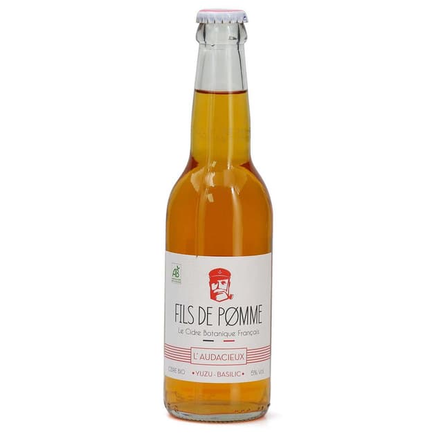 3760260150002 - Fils de Pomme - Cidre Bio Yuzu Basilic Cuvée L'Audacieux 5°