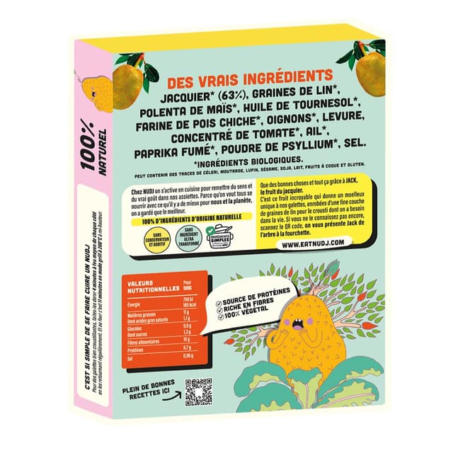 3770020560002 - Nudj - Galettes végétales bio nature