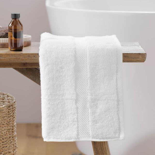 3574388020402 - Douceur D Interieur - Serviette de toilette éponge blanc