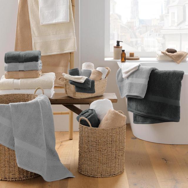 3574388020402 - Douceur D Interieur - Serviette de toilette éponge blanc