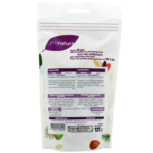 3760099530402 - Pronatura - Amandes bio effilées Espagne